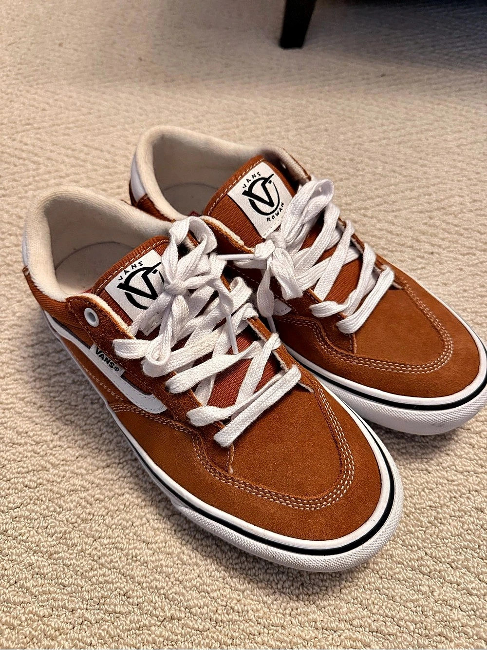 Vans Old Skool Sneakers Brown & White Like New